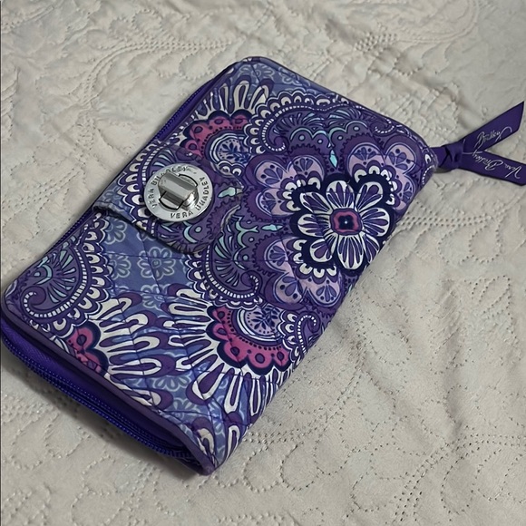 Vera Bradley Vibrant Purple Wallet - Picture 1 of 4